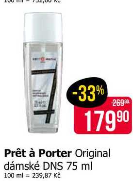 Prêt à Porter Original dámské DNS 75 ml