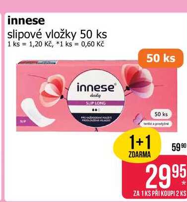 innese slipové vložky 50 ks 