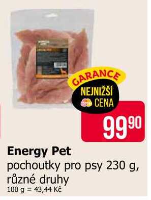 Energy Pet pochoutky pro psy 230 g, různé druhy