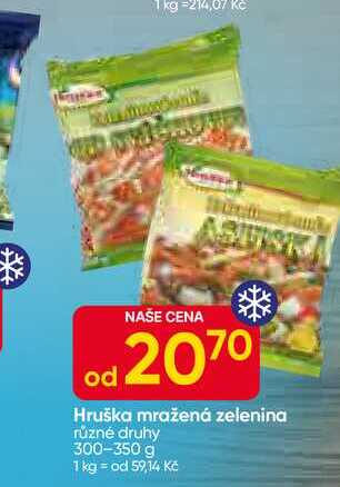 Hruška mražená zelenina různé druhy 300-350 g