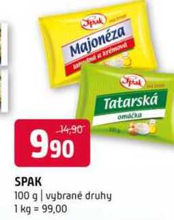SPAK 100 g vybrané druhy
