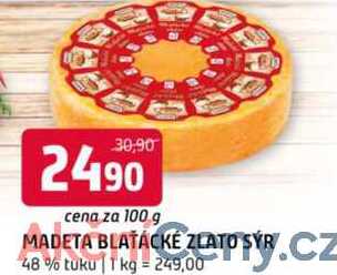 MADETA BLATÁCKÉ ZLATO SÝR.CZ 48% tuku 100g