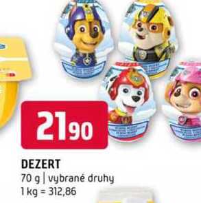 DEZERT 70 g vybrané druhy