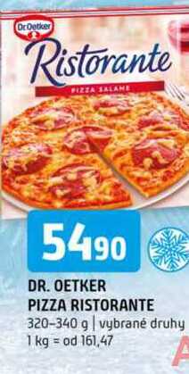 DR. OETKER PIZZA RISTORANTE 320-340 g vybrané druhy 