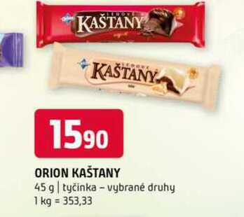 ORION KAŠTANY 45 g tyčinka vybrané druhy 