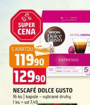 NESCAFÉ DOLCE GUSTO 16 ks kapsle vybrané druhy