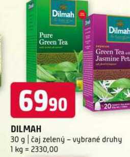 DILMAH 20 30 g čaj zelený vybrané druhy 