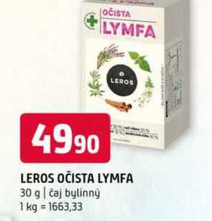 LEROS OČISTA LYMFA 30 g čaj bylinný