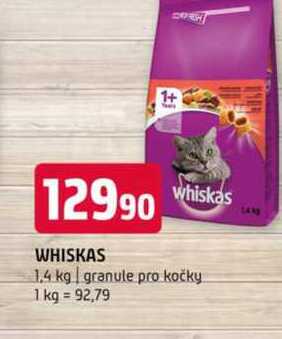 WHISKAS 1,4 kg granule pro kočky 