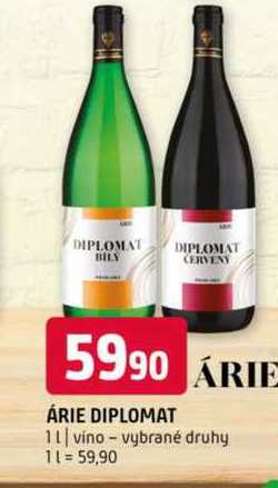 ÁRIE DIPLOMAT 1l vino vybrané druhy