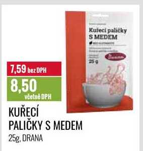 KUŘECÍ PALIČKY S MEDEM 25g
