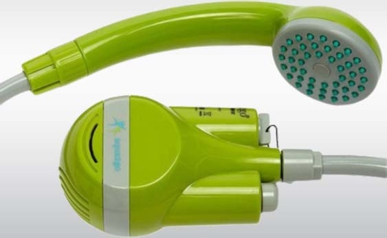 Sprcha pro kemping / cestování Aqua2go - vestavěný Li-Ion akumulátor / 180cm hadice / příslušenstv