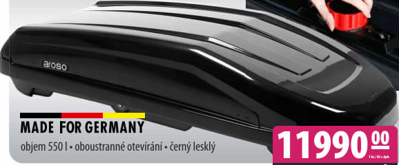 Střešní box Atera Casar L Lava Structured - objem 420l / oboustranné otevírání / šedý Lava strukturovaný