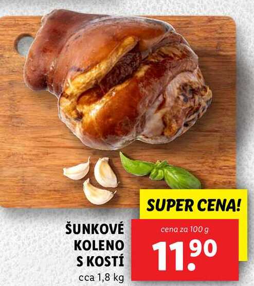 ŠUNKOVÉ KOLENO S KOSTÍ, cena za 100 g