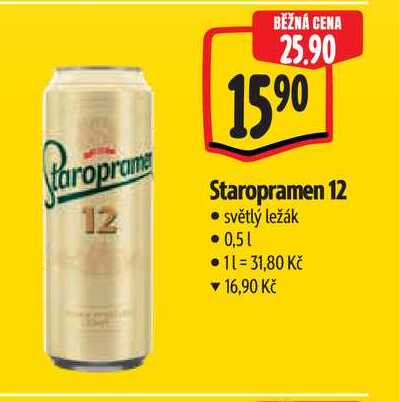   Staropramen 12  0,5 l
