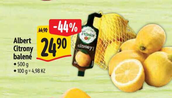   Albert Citrony balené 500 g 