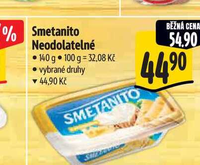 Smetanito Neodolatelné 140 g 