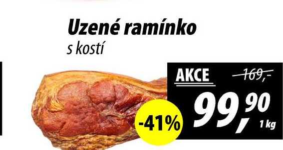 Uzené ramínko s kostí, 1 kg