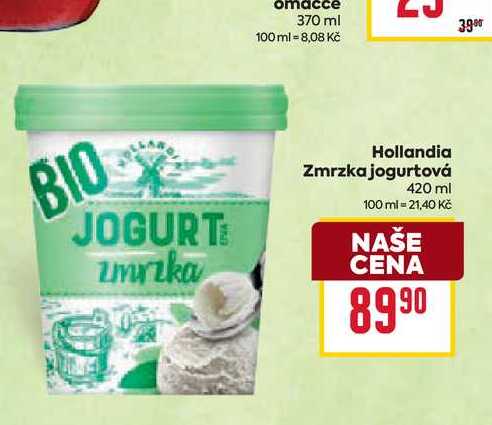 Hollandia Zmrzka jogurtová 420 ml