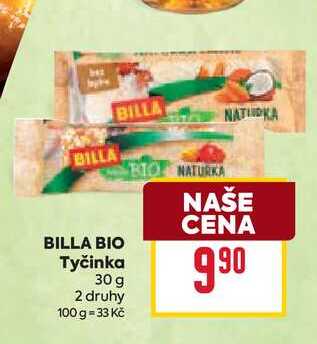 BILLA BIO Tyčinka 30 g