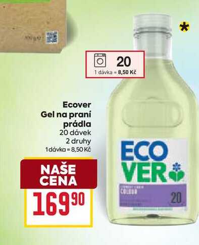 Ecover Gel na praní prádla 20 dávek 