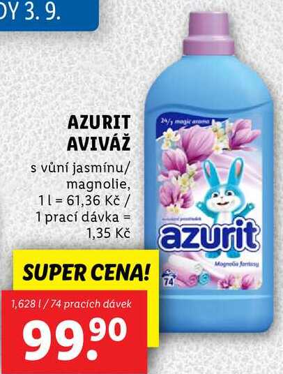AZURIT AVIVÁŽ, 1,628 l/74 PD