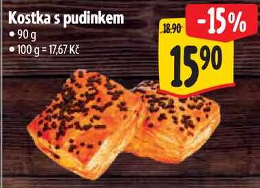 Kostka s pudinkem, 90 g 