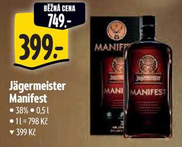 Jägermeister Manifest, 0,5 l