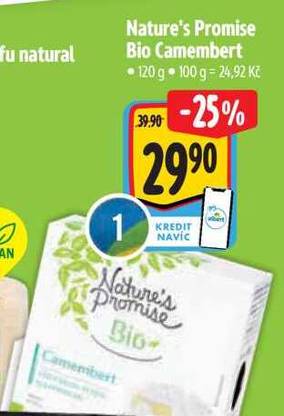 Nature's Promise Bio Camembert, 120 g