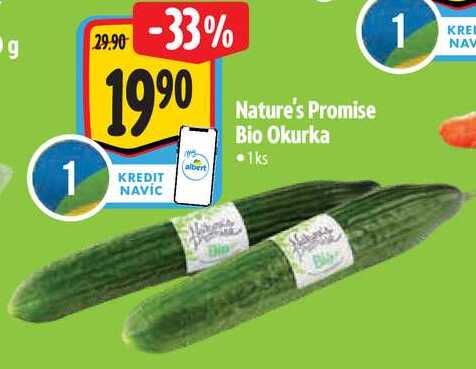 Nature's Promise Bio Okurka, 1 ks