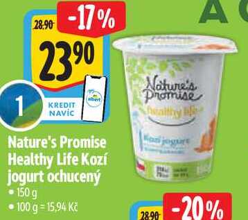 Nature's Promise Healthy Life Kozí jogurt ochucený, 150 g