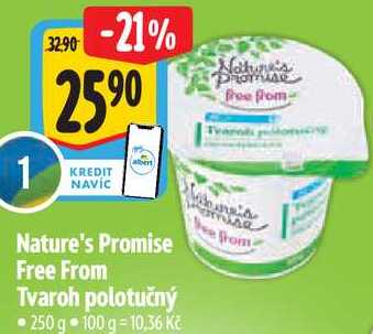 Nature's Promise Free From Tvaroh polotučný, 250 g 