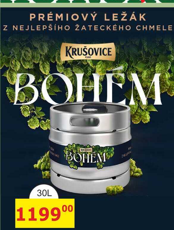 Krušovice Bohém 30L