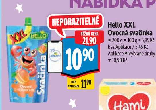  Hello XXL Ovocná svačinka 200 g  