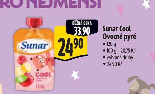   Sunar Cool Ovocné pyré  120 g  