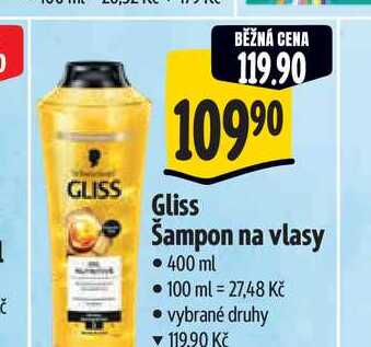   Gliss Šampon na vlasy   400 ml 