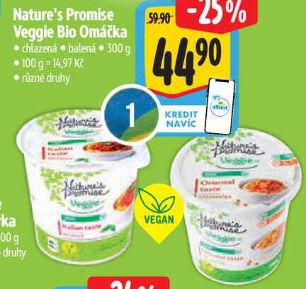 Nature's Promise Veggie Bio Omáčka, 300 g