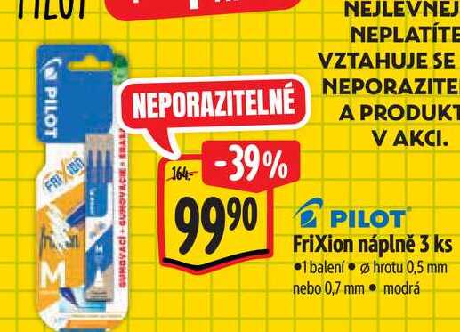  Frixion náplně 3 ks 