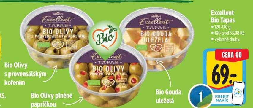 Excellent Bio Tapas, 120-130 g 