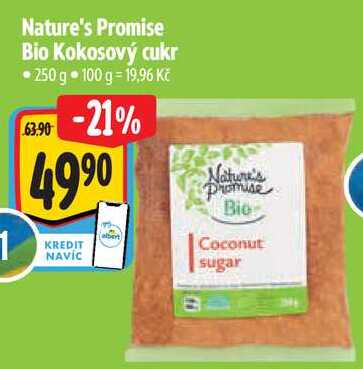 Nature's Promise Bio Kokosový cukr, 250 g 