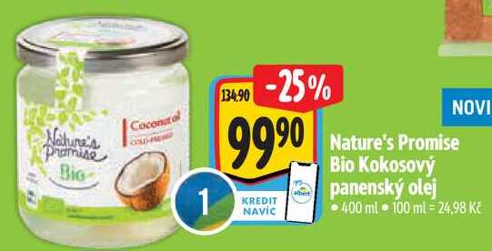 Nature's Promise Bio Kokosový panenský olej, 400 ml