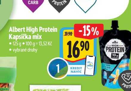  Albert High Protein Kapsička mix 125 g 