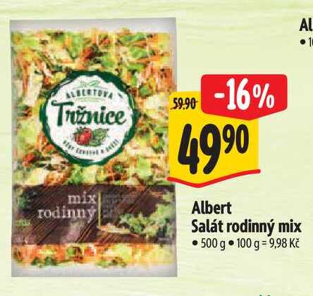   Albert Salát rodinný mix 500 g  