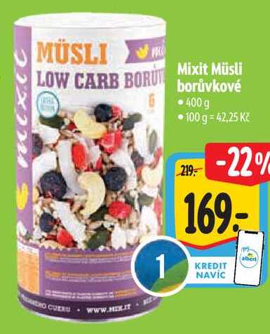 Mixit Müsli borůvkové, 400 g