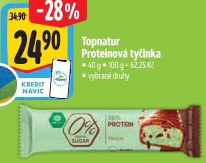 Topnatur Proteinová tyčinka, 40 g