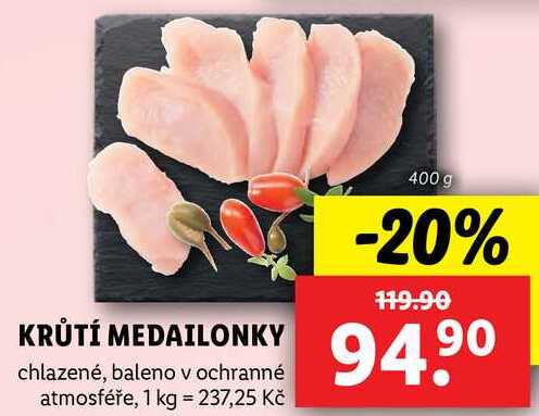Krůtí medailonky, 400 g