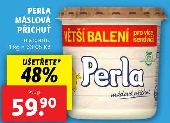 PERLA MÁSLOVÁ PŘÍCHUŤ, 950 g