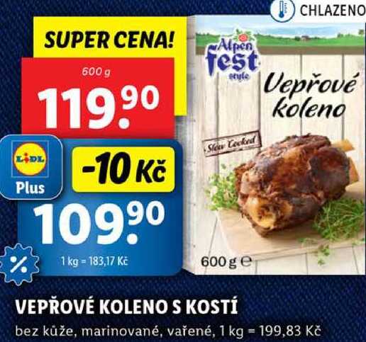 VEPŘOVÉ KOLENO S KOSTÍ, 600 g