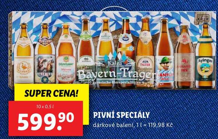 PIVNÍ SPECIÁLY, 10x 0,5 l