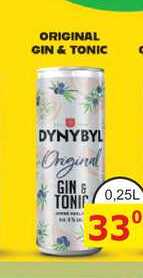 DYNYBYL Original GIN & TONIC 0,25L míchaný nápoj